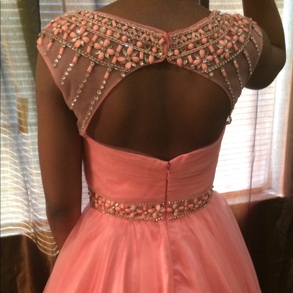 Pink prom dress